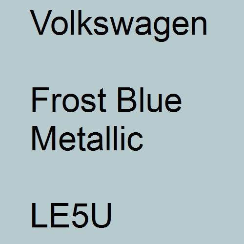 Volkswagen, Frost Blue Metallic, LE5U.